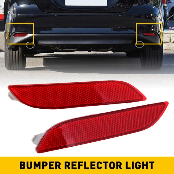 OXILAM Rear Bumper Lamp Light Red Reflector Fit For 2018-2021