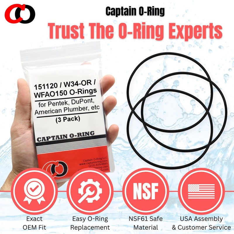 Captain O-Ring - Replacement 151120 / W34-OR O-Ring Compatible with