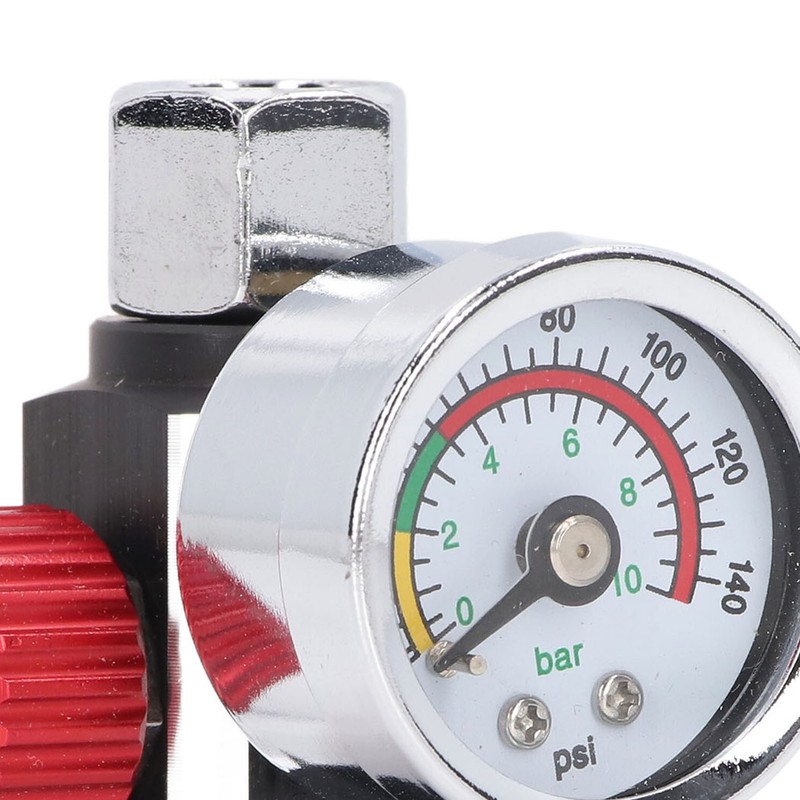 Spray Gun Air Pressure Regulator Aluminum Alloy High Accuracy Adjustment