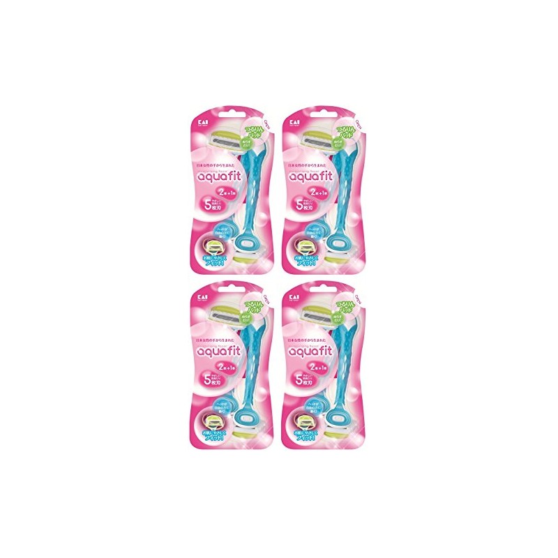 Kai Corporation KAI AquaFit Women's Disposable Razors, Pack of 2