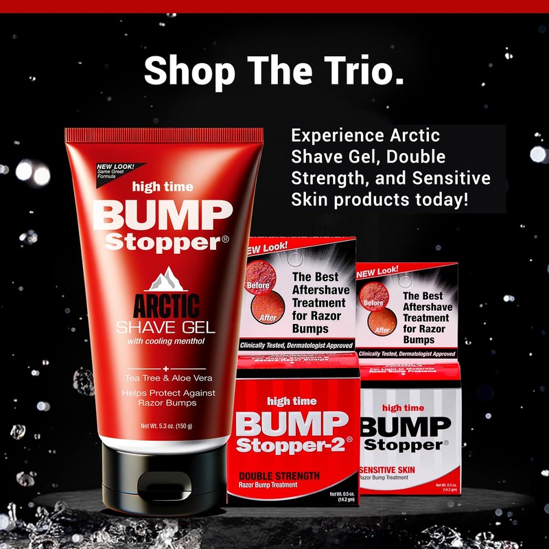 High Time Bump Stopper Shave Gel Arctic Haze 5.3 Ounce