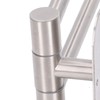 Stainless Steel Toilet Paper Bracket Single Seat 2 Poles Rotatable