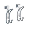 WENKO Türhaken Lochdesign 2er Set, 2er Set Schrankhaken, Kleiderhaken, Badezimmerhaken