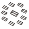 aoozleny 10pcs Zinc Alloy Slider Tri-Glide Buckle Triglide Adjustable Buckle