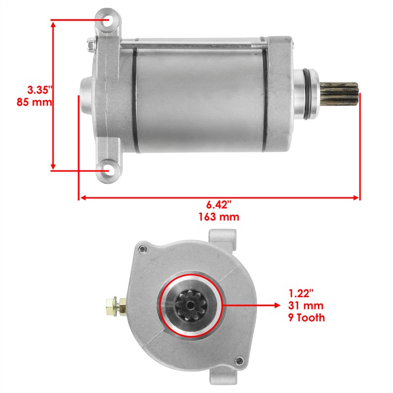 Caltric Starter for Yamaha Kodiak 400 450 YFM400 YFM450 2000