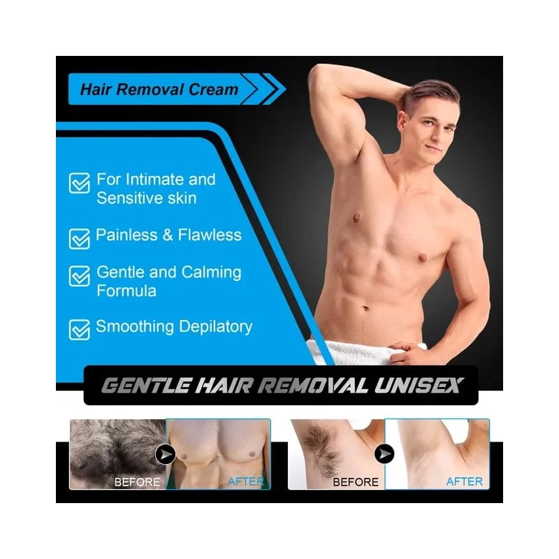 Crema Depilatoria Zona Íntima Masculina Aliver Sin Dolor