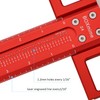 BOXmime Precision Marking Woodworking Rule,24 Inch T Square Ruler, 1/16''Scale