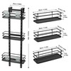 Orimade Adjustable Hanging Over the Shower Door Caddy with Hooks,