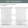 No Hook PEVA Shower Curtain or Liner - 8G Heavy