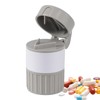 Tablet Grinder, Travel Pill Bottle, Multifunctional 4 in 1 Pulverizer