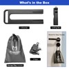 MOSECYOU Double Door Locking Device, French Door Lock Security Barricade,