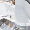 4 Pcs White Bath Plug Replacement, Rubber Bath Plugs, Versatile