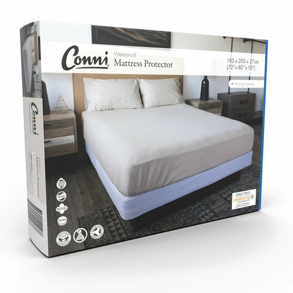 Conni Waterproof King Mattress Protector | 183cm x 203cm x