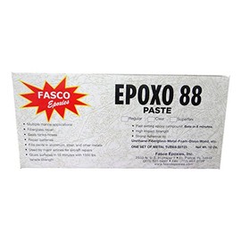 Fasco Epoxo-88 | 6min Set Epoxy Paste Clear Adhesive Glue 18oz Tube kit