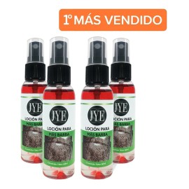 4 Frascos Locion Crecimiento Barba Bergamota Extra