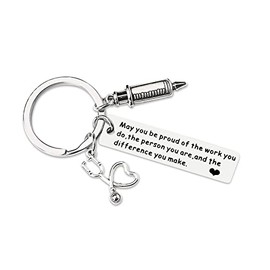 Nurse Appreciation Practitioner Gifts for Women Men May You be Proud of the Work You Do Keychain for RN Gifts for Nurses Going Away Retirement Gift Farewell Thank You Gifts
