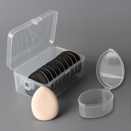 Popo Lounge Finger Air Puff Makeup Mini Finger Sponge, 10 Pieces, Black / 포포라운지 핑거 에어 퍼프 메이크업 미니 손가락 스펀지, 10개, 블랙