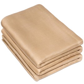 ARCCAPTAIN Welding Blanket 10x10FT, Heavy Duty Fiberglass 1022 °F Heat Resistant Fabric Welding Blankets Fireproof 850GSM Thickened, Thermal Resistant Insulation Welding Curtain for Grill, Smoker