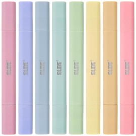 BLIEVE- Aesthetic Bible Highlighters No Bleed Through Assorted Colors, Cute Highlighter Dual Tip For Journaling Supplies And Accessories, Bible Highlighters And Pens No Bleed (CANDY)