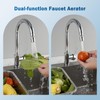 Hibbent Metal Faucet Aerator, 360-Degree Swivel Metal Kitchen Sink Aerator,