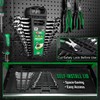 SK Ratcheting Wrench Set, Combination Wrench Set, 13-Piece, SAE 1/4"