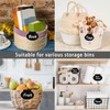 The Home Edit 12 Pack Metal Basket Tags - Black