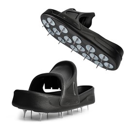 Nichiyo Sharp Spiked Style Shoes for Resinous Coatings Spiked Shoes Safe Walking on Floor Leveling Compounds,Epoxy Topcoats Concrete Resin and Epoxy Floor Coating-Large(DX-5B)