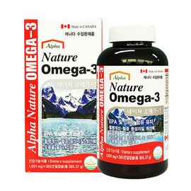 alpha Nature Omega 3 1001mg x 365 capsules / 네이쳐 오메가3 1001mg x 365캡슐