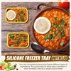 Nuogo 8 Pcs 1 Cup Silicone Freezer Containers with Lid