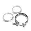 3.5" V Band Aluminium Flange+Stainless Steel Clamp for Intercooler Intake