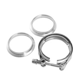 3.5" V Band Aluminium Flange+Stainless Steel Clamp for Intercooler Intake Tube