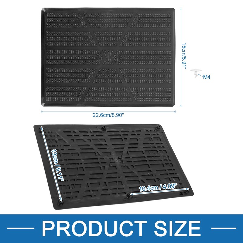 A ABSOPRO Car Floor Mat Patch Heel Scuff Plate Foot