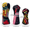 IMUSUBI Poker Golf Headcover Fairway Wood Cover Headcover with Premium
