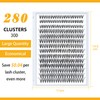 Lash Clusters 280 Pcs 30D-0.07D-10mm B&Q LASH Individual Lashes 10D
