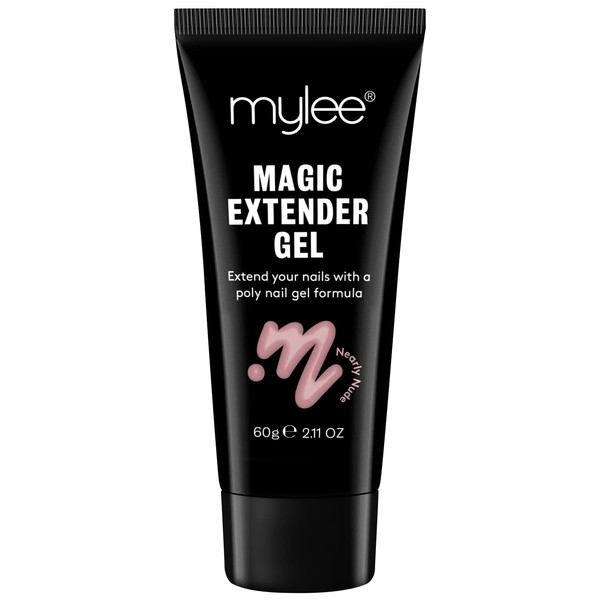 MYGEL by Mylee Magic Extender Gel – Long Lasting Wear, Natural Look, Nail Extension Gel, for Beginners & Salon Professionals, Acrylic Nail Thickening Builder Gel, Nail Art - 60 Gram Tub (Nearly Nude)