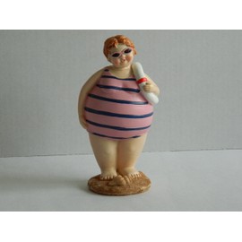 Quay Traders SEASIDE FAT PLUMP LADIES IN BATHING COSTUMES NAUTICAL BEACH NOVELTY FUN GIFT