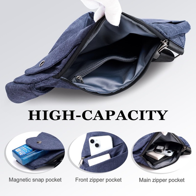 TOLOG Sling Bag Water Resistant Crossbody Personal Pocket Bag Lightweight