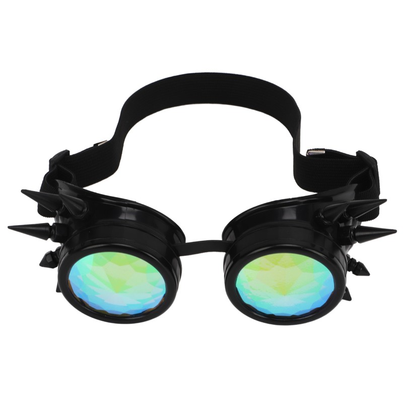 Steampunk Goggles Retro PC ABS with Elastic Band Kaleidoscope Rave