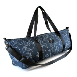 DOJA Barcelona | Yoga Bag | Blue Leaf Print | 82 x 21 x 17 x 76 cm | Polyester | Yoga Mat Bag | Yoga Mat Bag | Yoga Mat Bag, Sports Bag, Gymnastics, Pilates Bag with Pockets