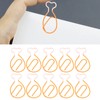 100Pcs Metal Paperclips Cute Chicken Leg Shape Electroplating Rustproof Portable