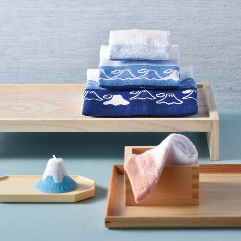 Dolce duo FJ-1651 Imabari Face Towel, Mt. Fuji [Gift Set