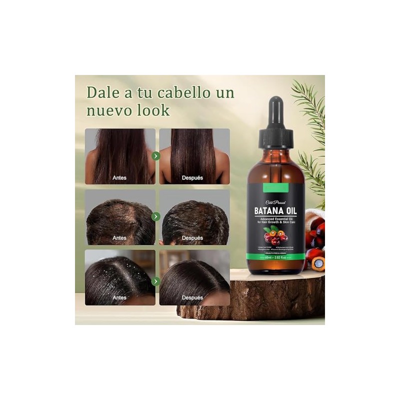 2 PCS Aceite de Batana, 120ML aceite de Batana para