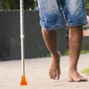 KICHOUSE Elderly Comfortable Crutch Foot Pad Plastic Cane Tips Non-Slip