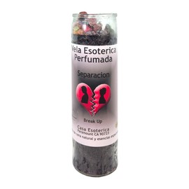 Break UP-Palm Wax Spiritual Intention Spell Candle-[Black] | Vela CASA ESOTERICA PERFUMADA- (SEPARACION)