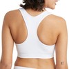 Champion Women's Freedom Seamless Racerback Sports Bra, White, Large