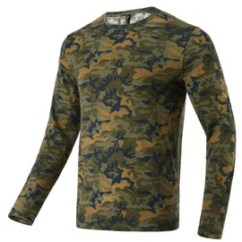 Merino Protect 100% Merino Wool Base Layer Mens Soft Long Sleeve Shirts Odor Resistance Thermal Underwear for Hunting Hiking