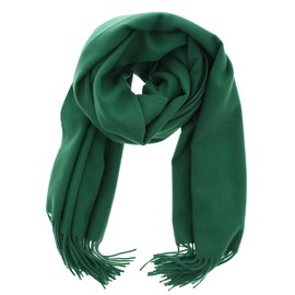 Zac's Alter Ego Warm Thick Soft Plain Wide Winter Scarf with Tassels