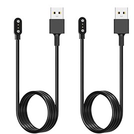 Acediar [2-Pack] 3.3FT Smart Watch Charger Magnetic USB Charging Cable for Letsfit Willful YAMAY SW023 ID205L SW021 ID205U ID205S SW025 Uwatch 3S