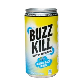 BuzzKill Post Celebration Recovery Drink, Bounce Back Berry, Feel Better The Next Day, 8.5 oz (Pack of 4)