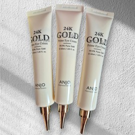 Anju 24K Gold Wrinkle Improvement Eye Cream (3 packs) / 앙쥬 24K 골드 눈가 주름개선 아이크림 3개입